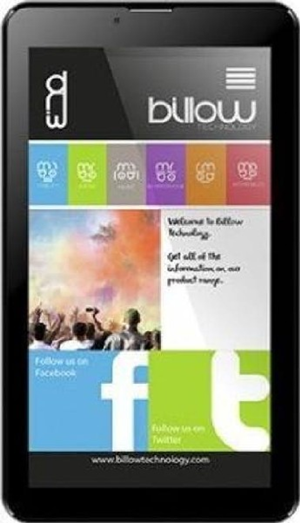 Tablet X703B;BILLOW, Negro, 7 ", 1 GBGB, 1.3 GHz, Android