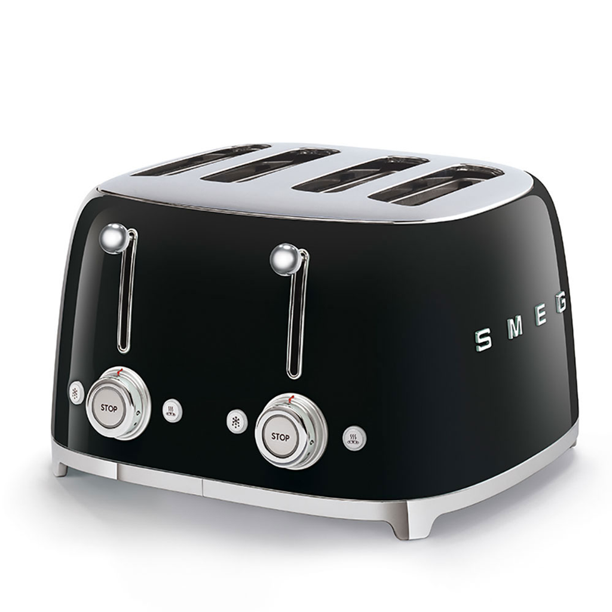(2000 4) Schlitze: Toaster Watt, SMEG TSF03BLEU Schwarz