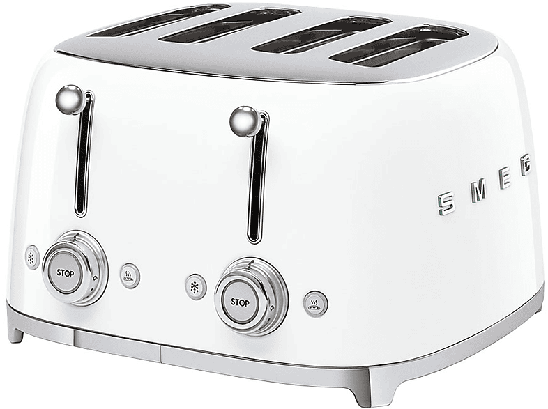 SMEG TSF03WHEU Toaster Weiß (2000 Watt, Schlitze: 4)