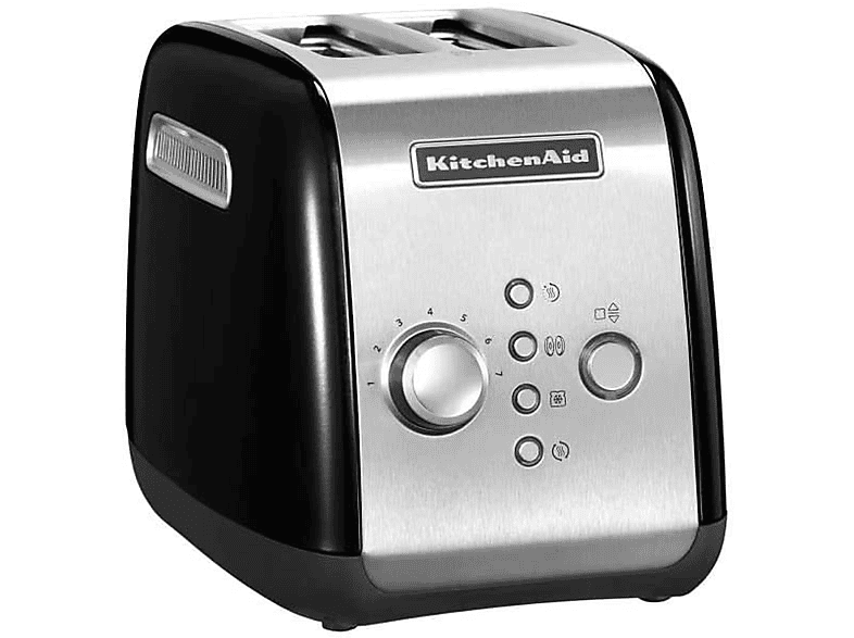 KITCHENAID KitchenAid 2-Scheiben Toaster 5KMT221EOB Toaster Onyxschwarz (1100 Watt, Schlitze: 2)