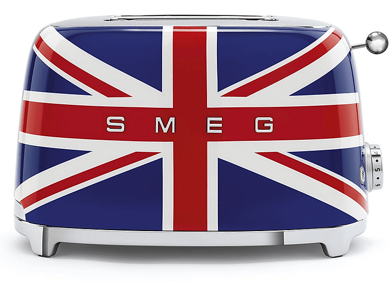 Watt, SMEG 2) (950 Schlitze: TSF01UJEU Weiß Toaster