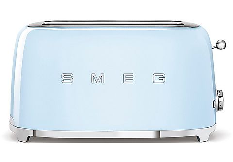 Tostadora - SMEG TSF02PBEU, 1500 W, 2 ranuras, Azul