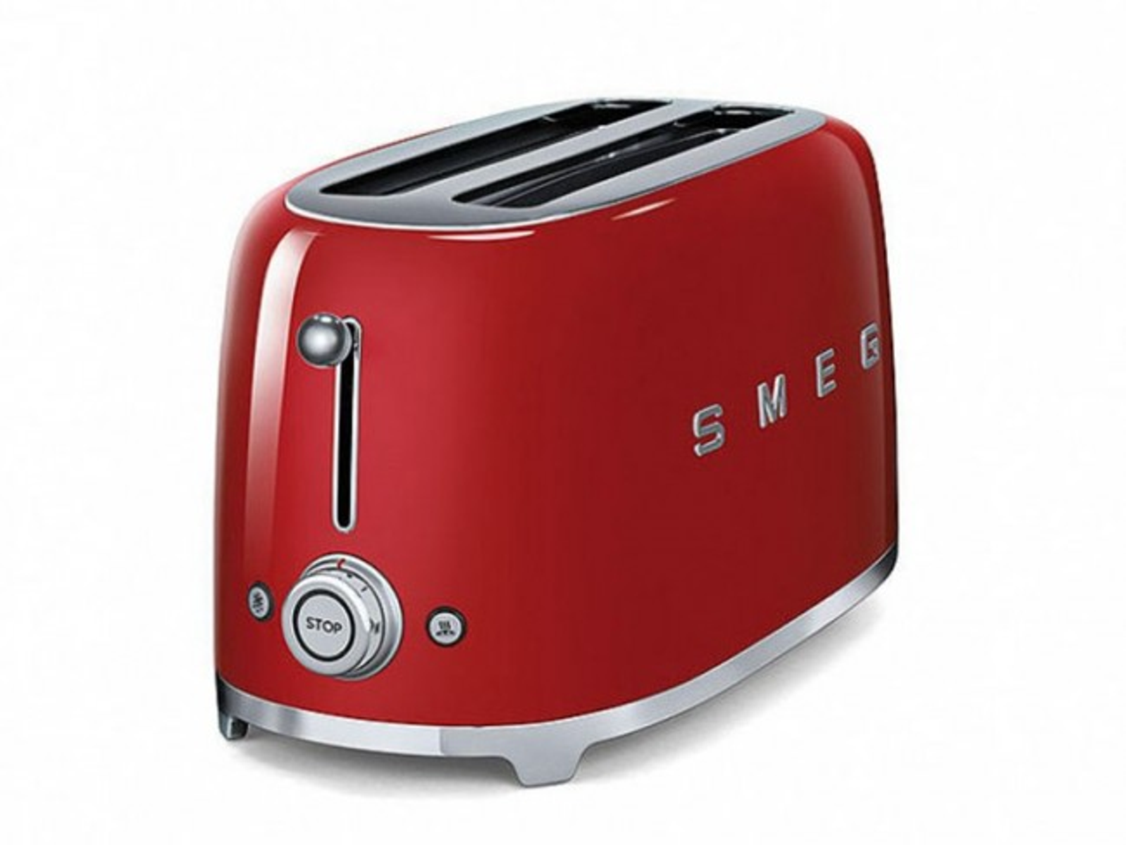 SMEG Rot Toaster TSF02RDEU Watt, (1500 Schlitze: 2)