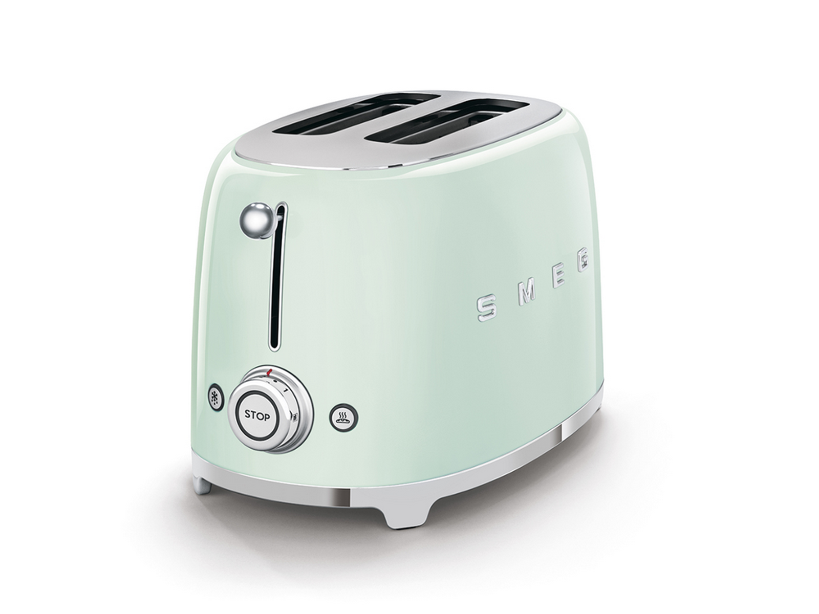 Tostadora SMEG TSF01RPGEU, 950 W, ranuras, rebanadas