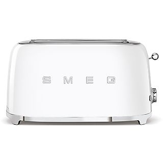 Tostadora - SMEG TSF02WHEU, 1500 W, 2 ranuras, Blanco