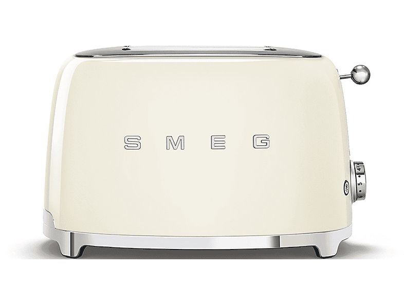 SMEG TSF 01 CREU CREME 2 SCHEIBEN Toaster Creme (950 Watt, Schlitze: 2)