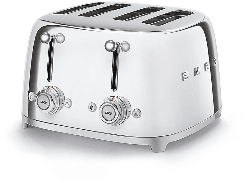 (2000 Toaster Schlitze: TSF03SSEU SMEG Silber Watt, 4)