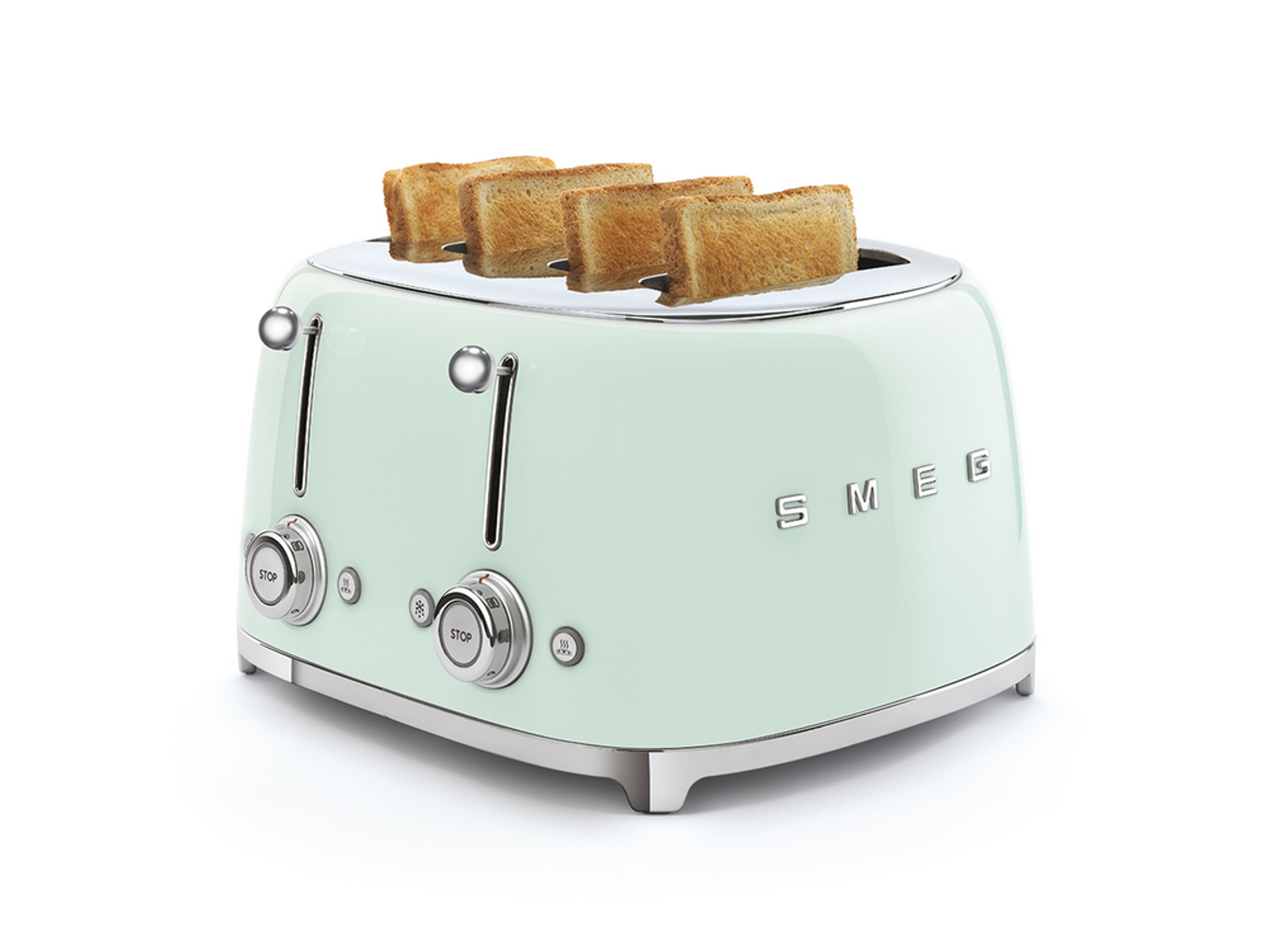 Schlitze: TSF03PGEU Watt, 4) SMEG (2000 Grün Toaster