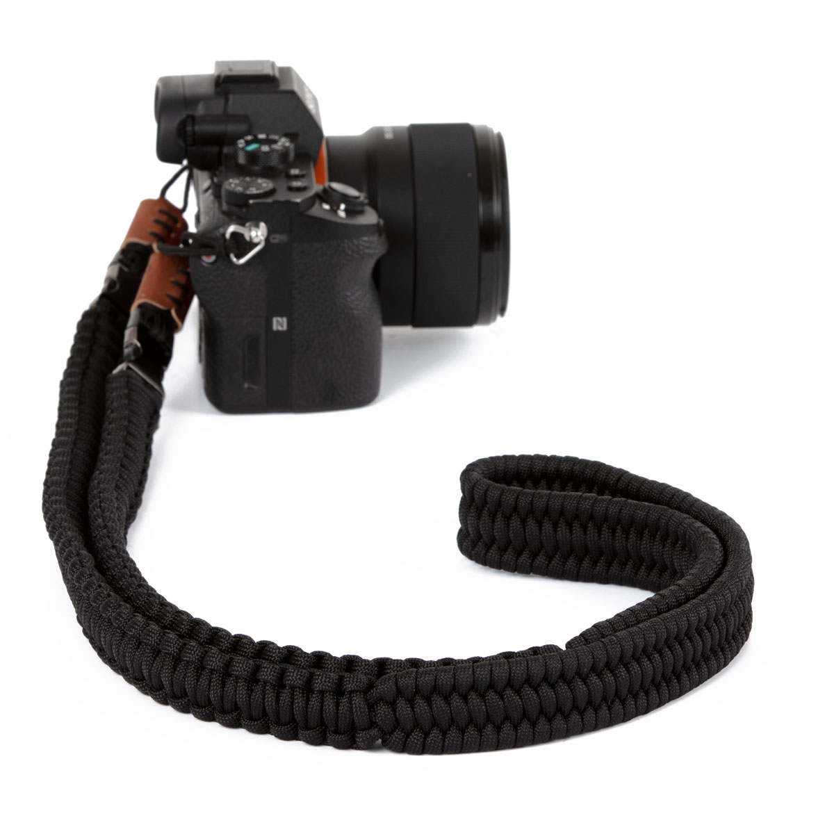 C-ROPE THE Fujifilm, (Für Sony, Leica alle Schnellverschluss, Spiegelreflexkameras Canon, geeignet) System- Panasonic, Olympus, passend Black, Kameragurt, lang, Paracord, Nikon, 100cm Schwarz, & Silent handgeflochten, TRAVELER, für