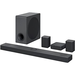 Barras de Sonido para TV - LG LG S80QR / Barra de sonido con subwoofer y traseros 620W 5.1.3ch, Bluetooth, Subwoofer Inalámbrico, 620 W, Negro