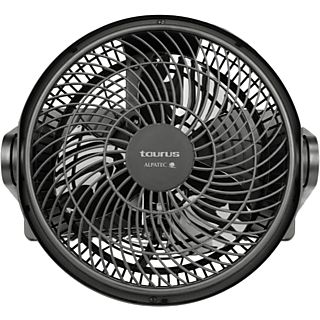 Ventilador de sobremesa - TAURUS FA60013, 30 W, 2 velocidades, Negro
