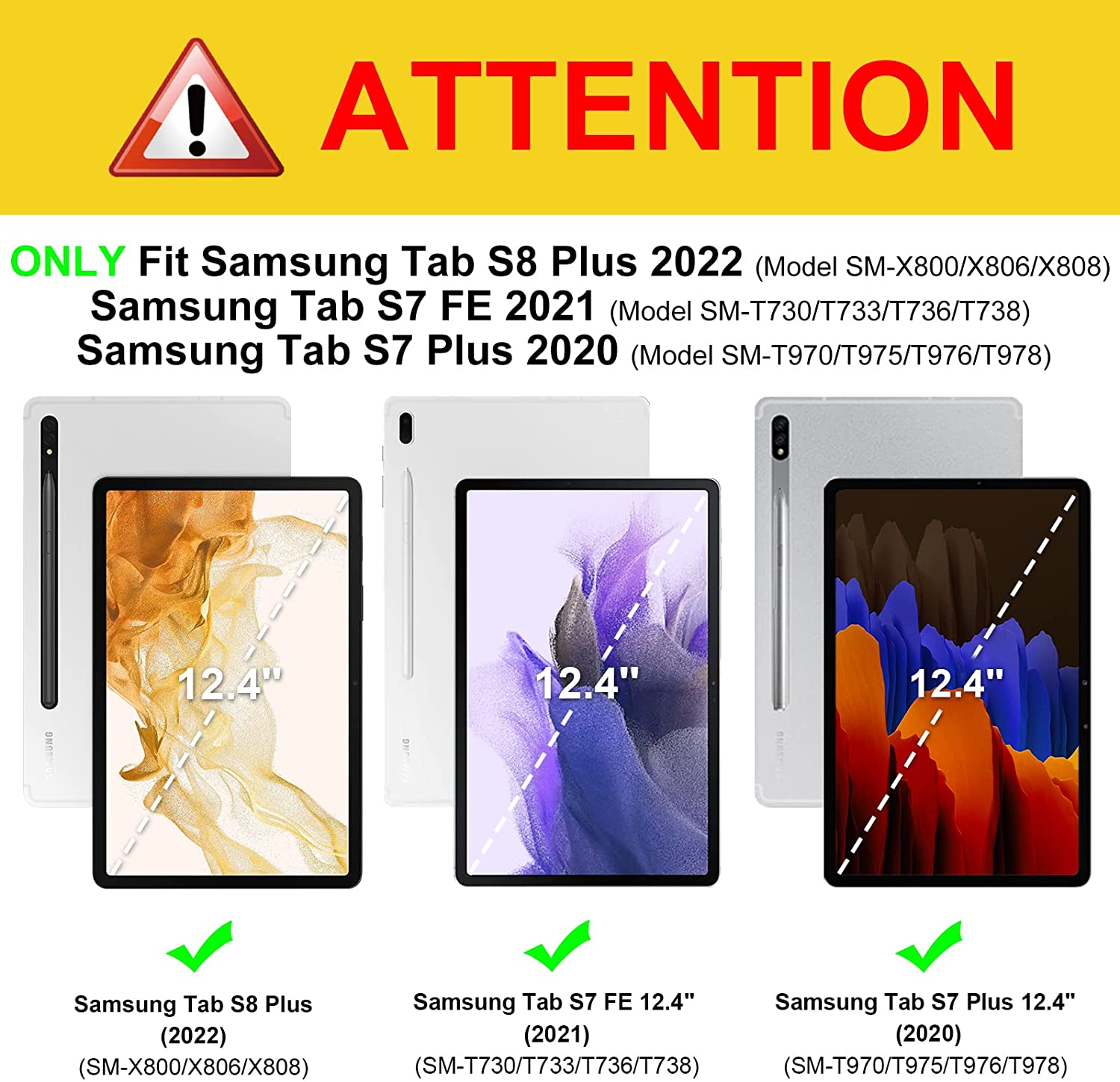 Samsung Bookcover Kunstleder, für Hülle Tablethülle FINTIE Glorreicher
