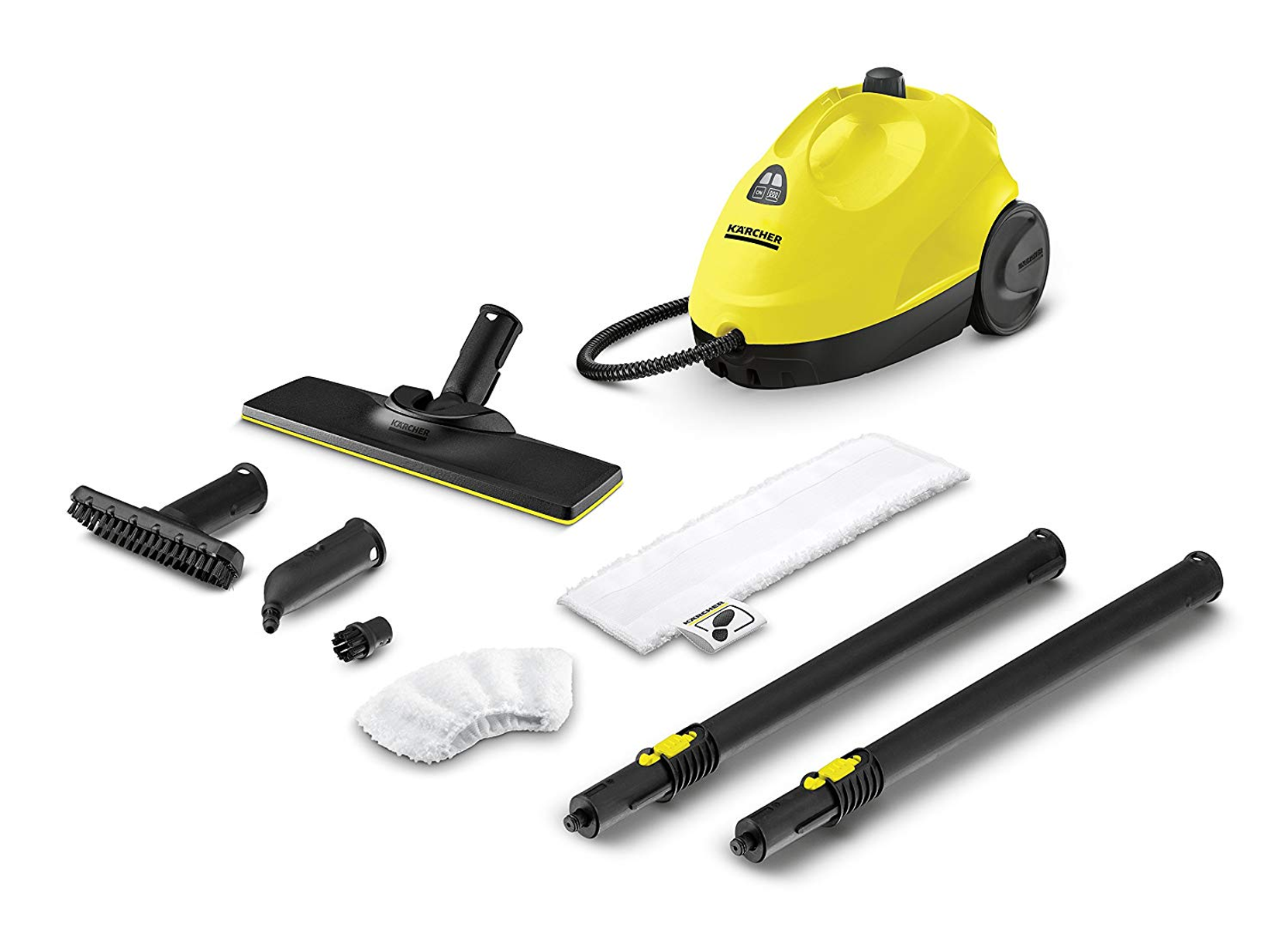 Limpiador de vapor SC2 - KÄRCHER, 1500 W, 1 l, 3,2 barbar, Negro, Amarillo