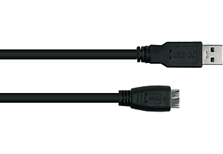 KABELMEISTER Stecker A an Stecker Micro B,Premium, AWG28 / UL, KUPFER, schwarz USB 3.0 Kabel | MediaMarkt