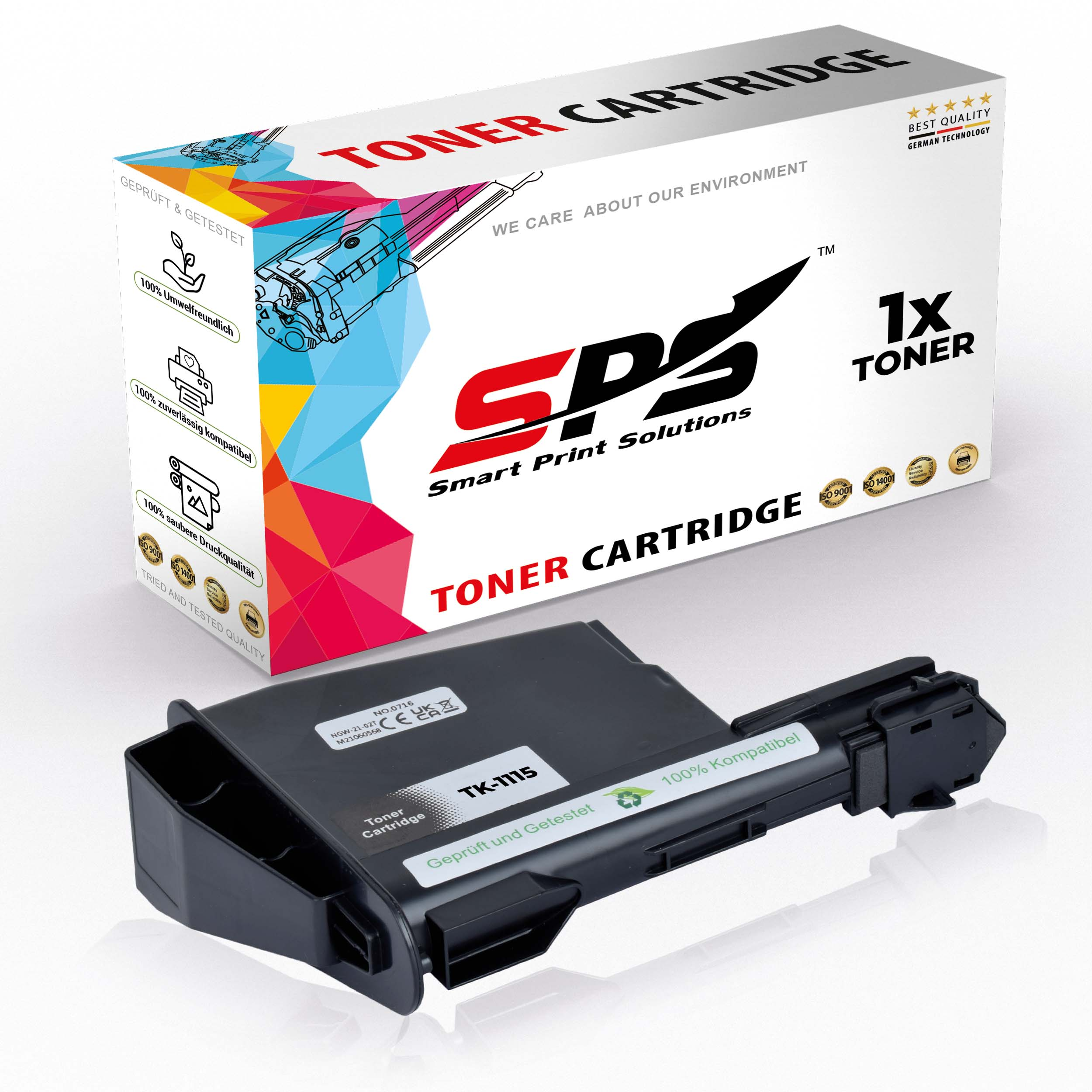 / TK-1115 S-8122 (1T02M50NL0 Schwarz SPS FS1041) Toner