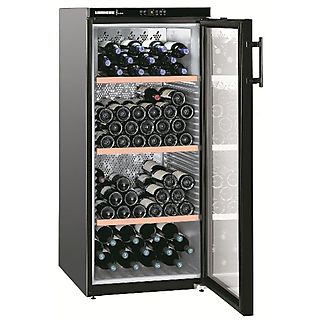 Vinoteca libre instalación - LIEBHERR 12008636 / WKb 3212-12, 164 botellas, Negro