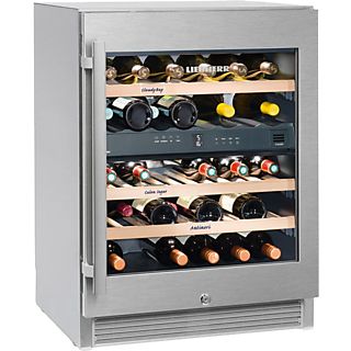 Vinoteca libre instalación - LIEBHERR 12084212, 34 botellas, 95 l, Inox