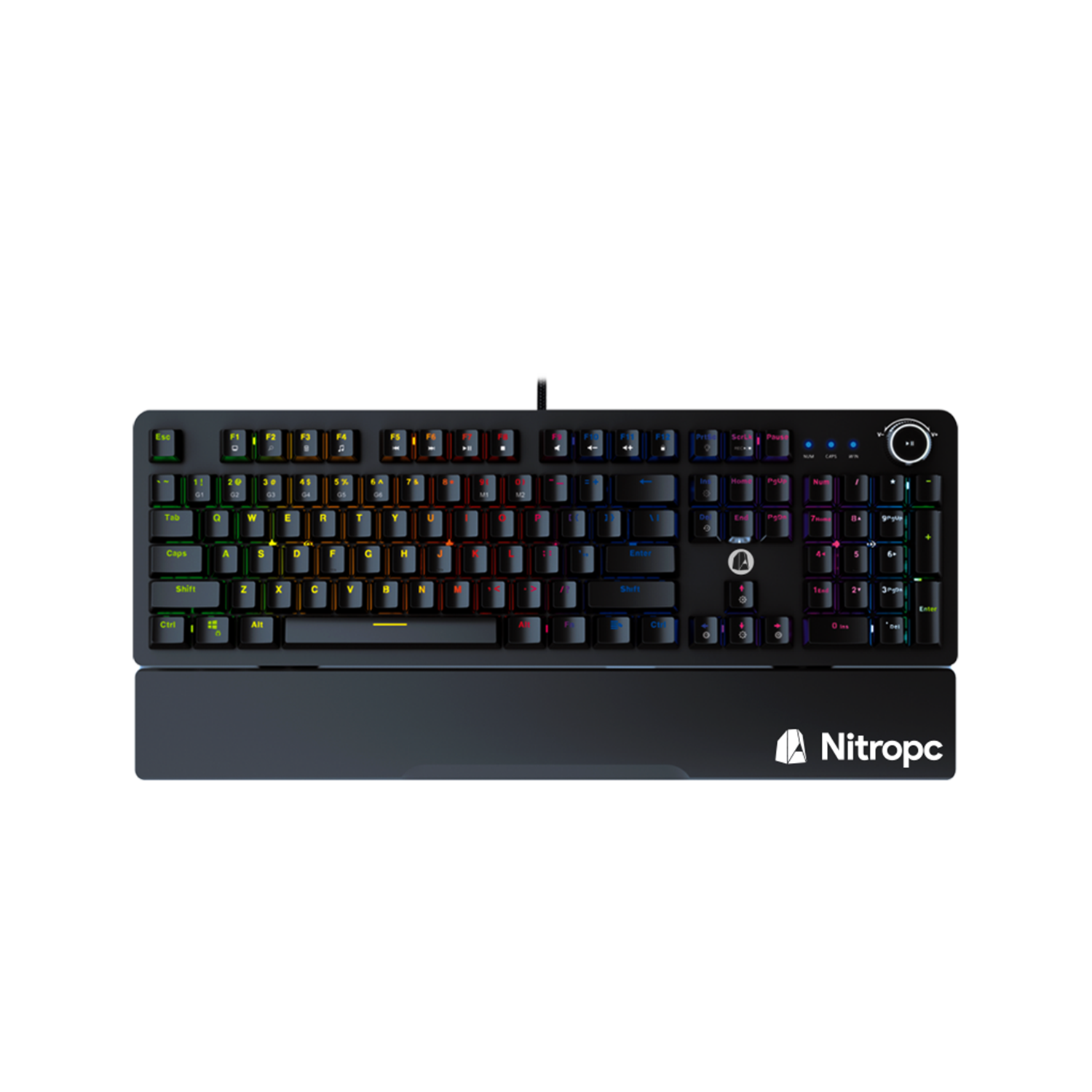 Pack gaming - NITROPC Vanguard Force Pack, Con cable y inalámbrico, Negro