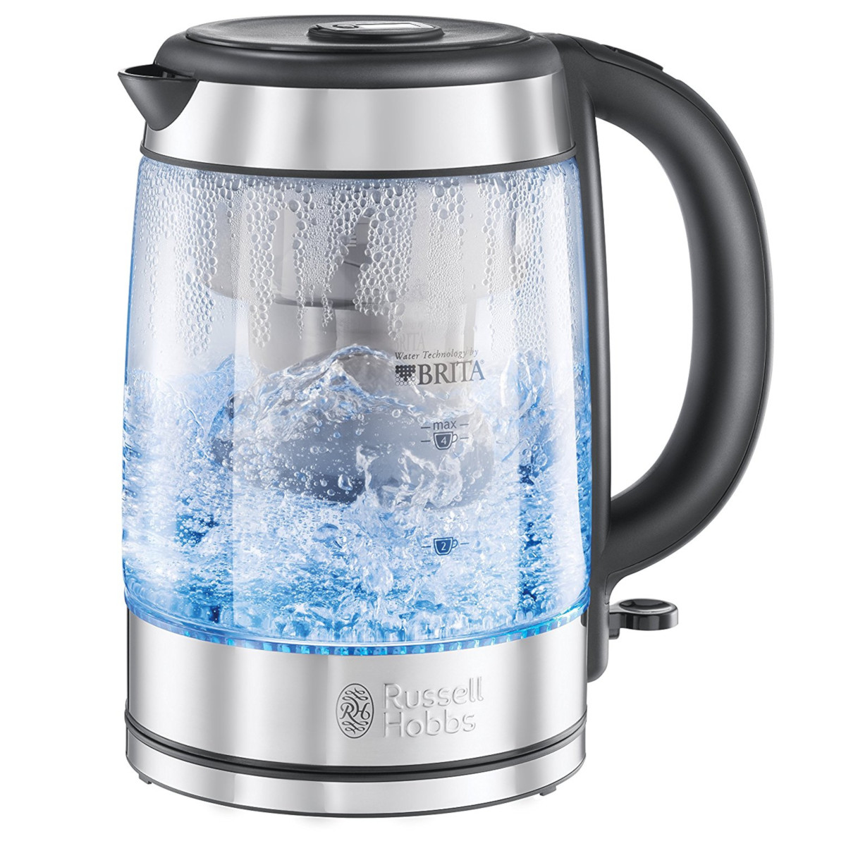 RUSSELL 20760-57 HOBBS Clarity Wasserkocher, Silber