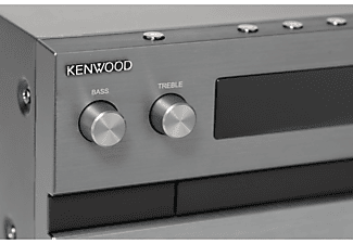 Microcadena  - M-918DAB KENWOOD, Jack de 3.5 mm, Entrada frontal Jack de 3.5 mm, Conector de antena de FM de 75 Ohm, USB, AUX, Negro