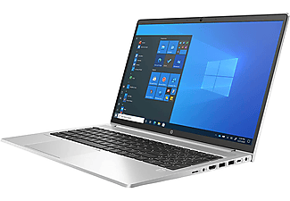 HP ProBook 450, fertig eingerichtet, Notebook mit 15,6 Zoll Display, 32 GB RAM, 250 GB SSD, Intel Iris Xe G7 Graphics, Pike Silver