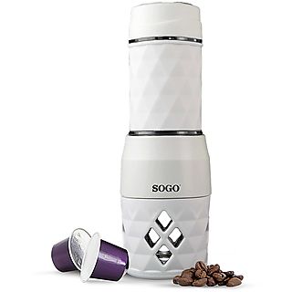 Cafetera manual - SOGO CAF-SS-5612, 20 bar, 0 W, 1 tazas, Blanco