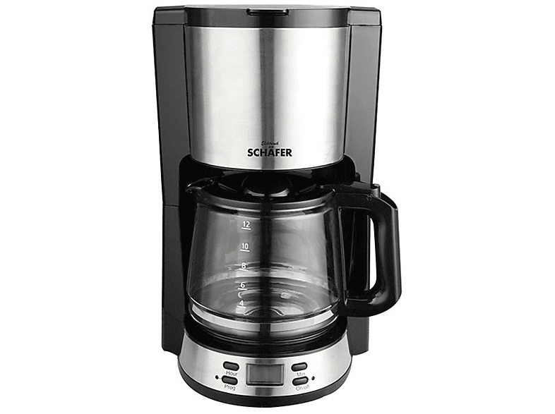 SCHÄFER 1,5 Liter Kaffeemaschine Silber | MediaMarkt