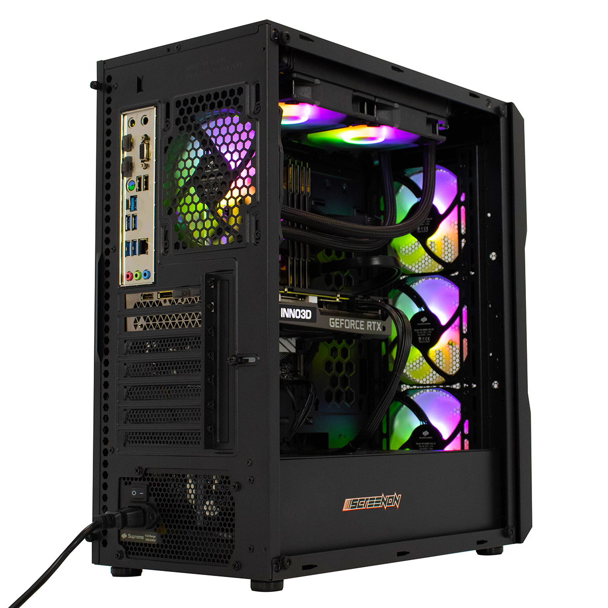 SCREENON Y52184 – 16 RAM, RTX GB 480 GB SSD, PC, NVIDIA GeForce 3060 V1, Gaming