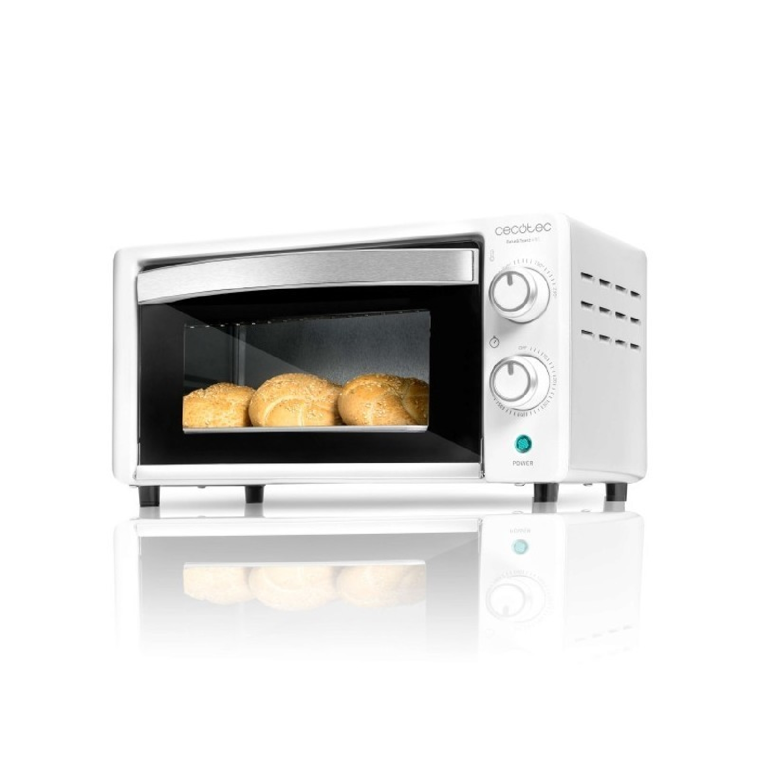 Mini horno - Bake&Toast 490 CECOTEC, 500 W, 40 cm, blanco