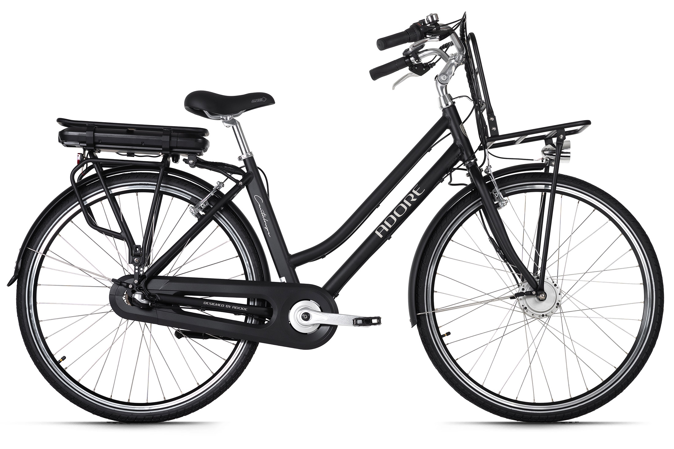 ADORE Cantaloupe Citybike (Laufradgröße: Zoll, Schwarz) Rahmenhöhe: 28 49 Damen-Rad, cm, Wh, 374,4