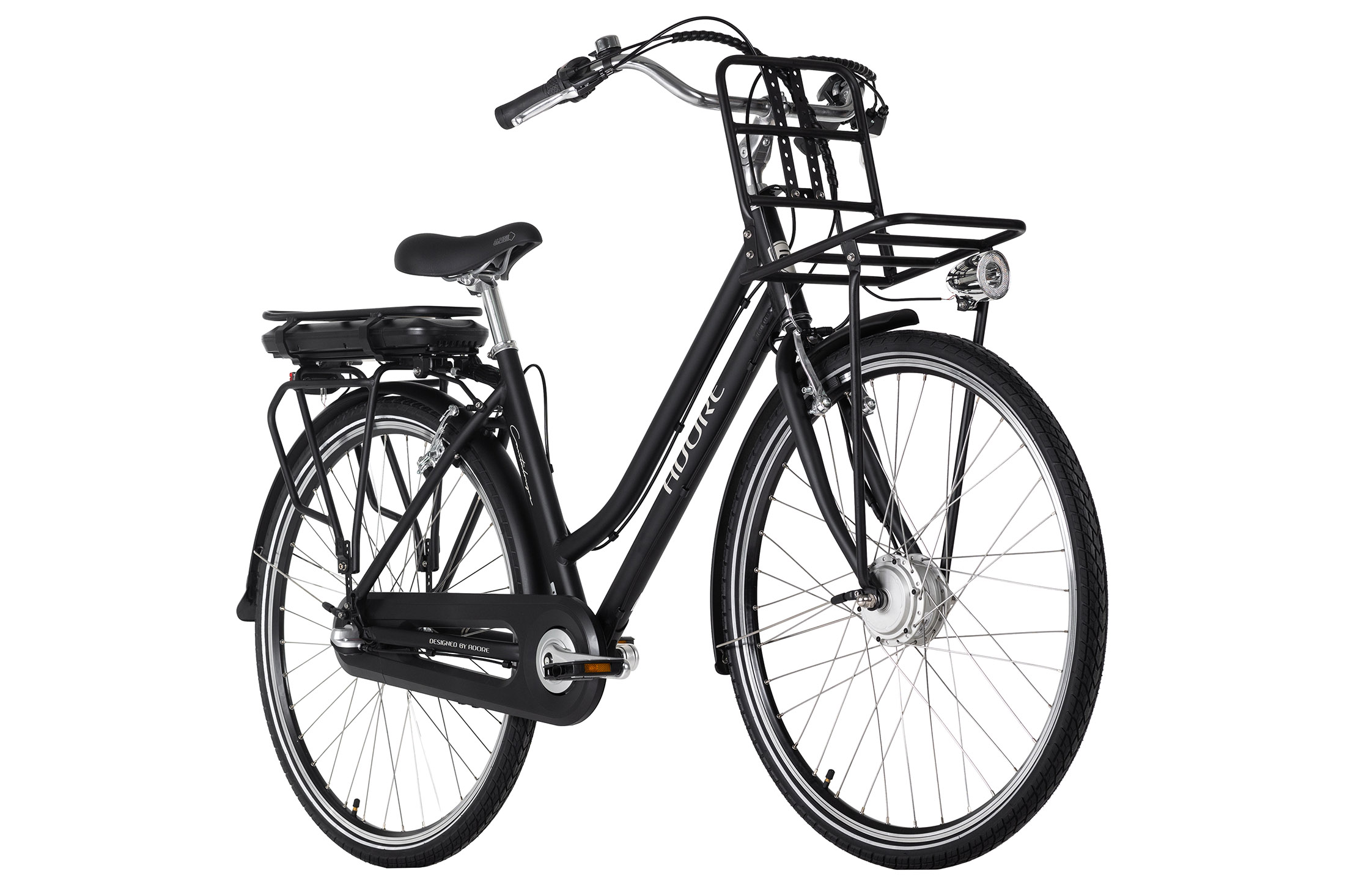 ADORE Wh, Zoll, Damen-Rad, 374,4 49 Rahmenhöhe: Schwarz) cm, Cantaloupe Citybike (Laufradgröße: 28