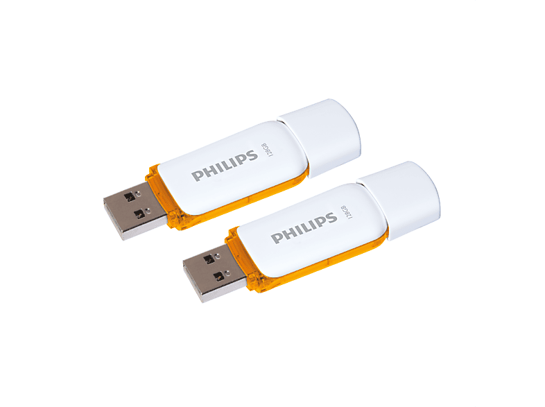 2er USB-Stick Sunrise Pack Edition PHILIPS (Weiß, GB) Snow Orange®, 128