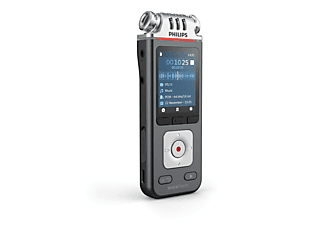 PHILIPS VoiceTracer Audiorecorder Kameramikrofon DVT7110 Diktiergerät, Schwarz