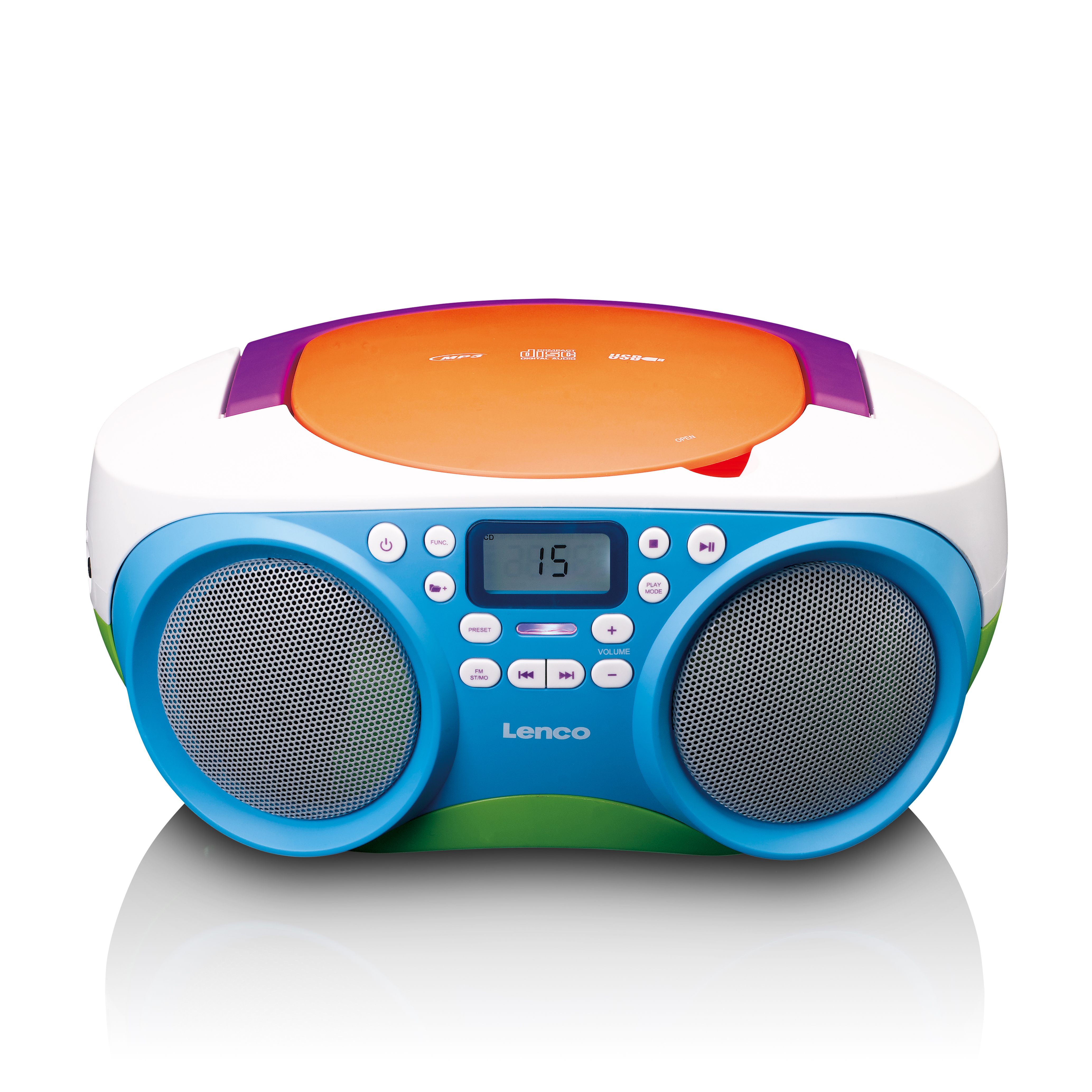 LENCO SCD-41 CD-Player Boombox, Mehrfarbig