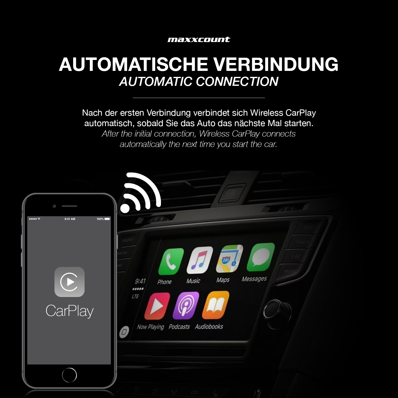 MAXXCOUNT Wireless Carplay-Adapter 2.0