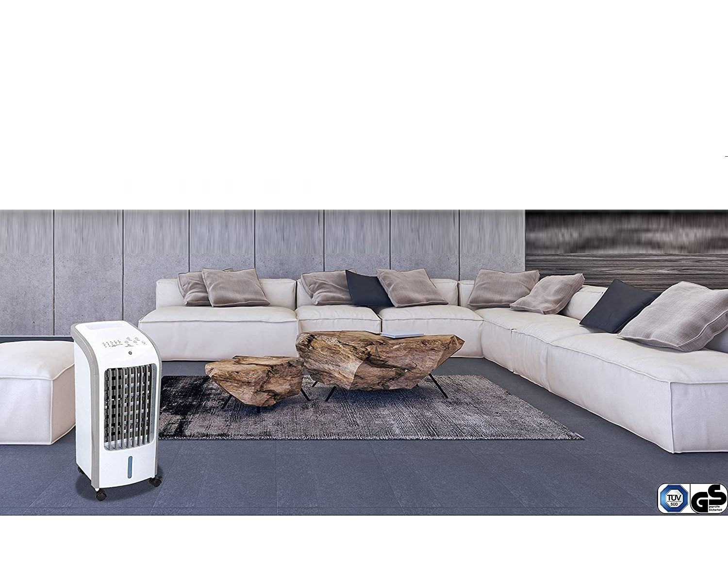 m², Klimagerät Aircooler (Max. 35 EEK: Raumgröße: A+) SENA weiß MESKO