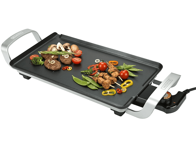 Bourgini Plancha de Asar 2400W Negro/Plata