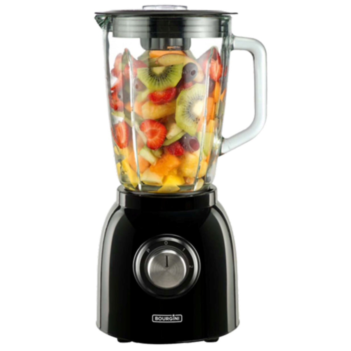 Licuadora - Nostalgic Blender BOURGINI, 600 W, 1.5 l, Negro