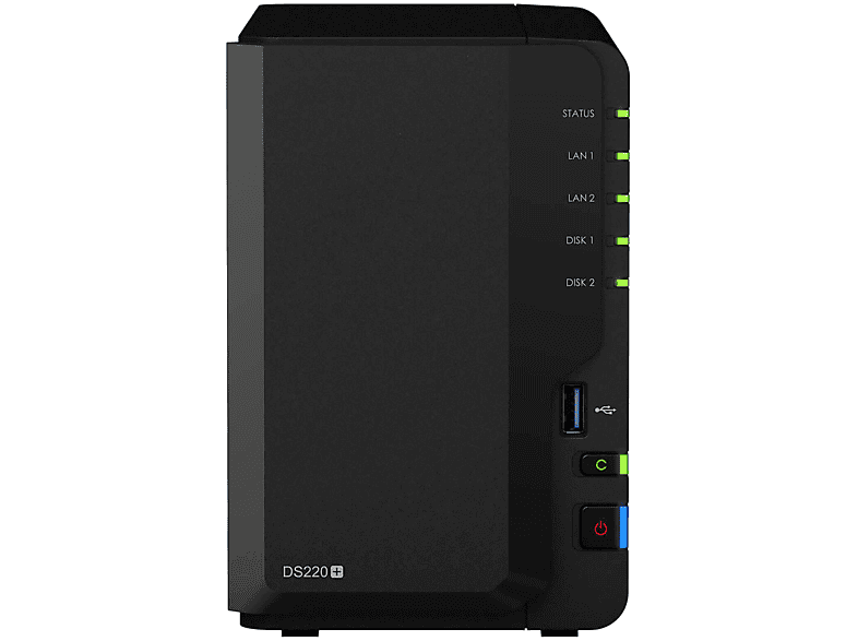 SYNOLOGY DS220+ 2-Bay 2TB mit Bundle 1TB Red WD10EFRX Zoll TB 3,5 2x 2
