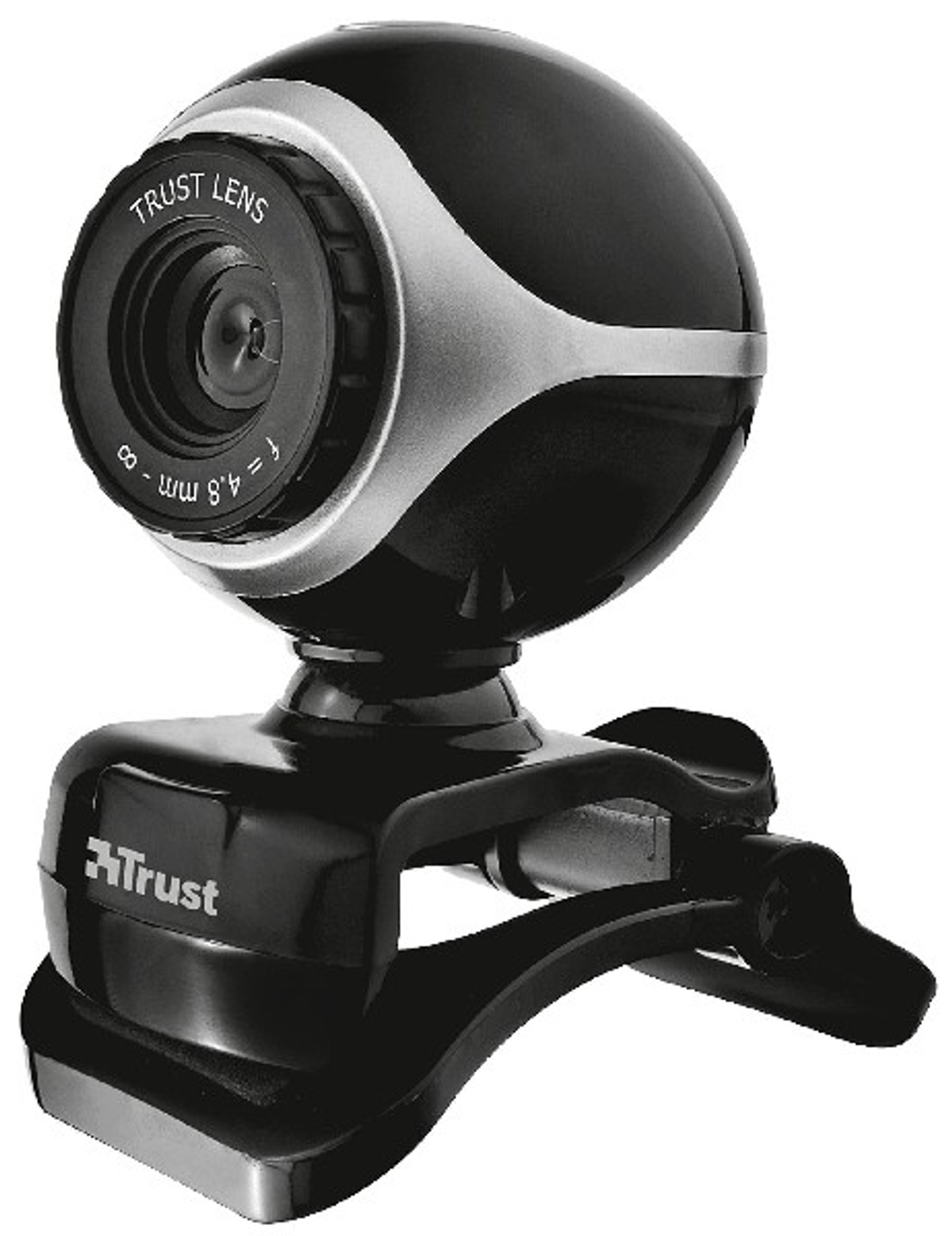 TRUST Webcam EXIS WEBCAM BLACK/SILVER 17003