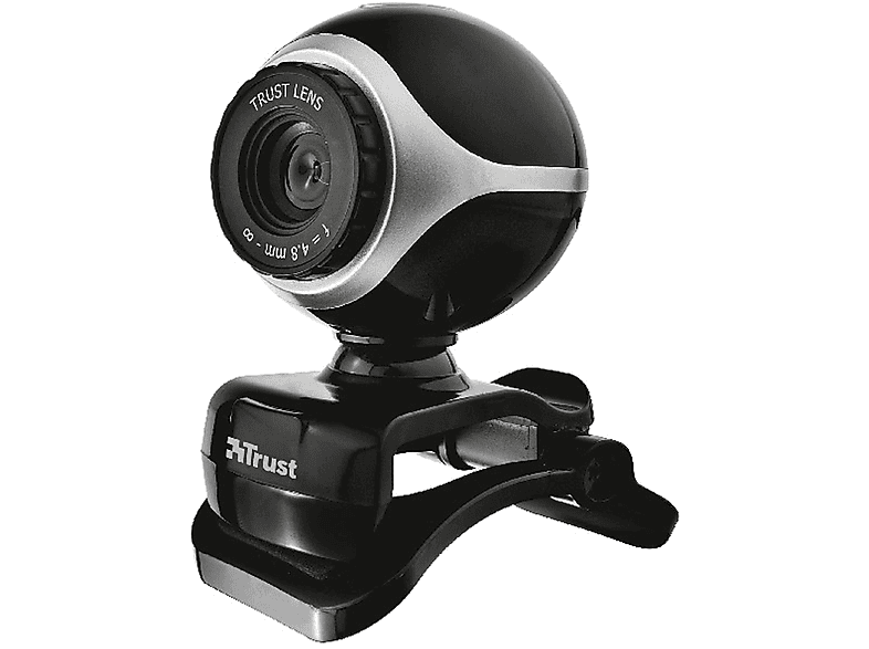 TRUST Webcam EXIS WEBCAM BLACK/SILVER 17003