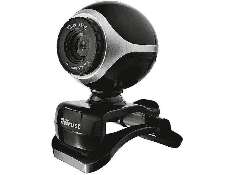 17003 EXIS Webcam TRUST BLACK/SILVER WEBCAM