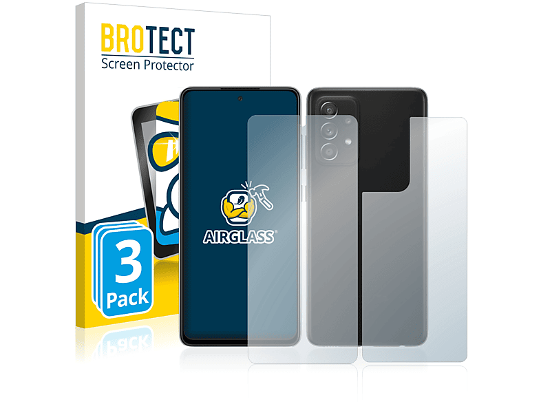 BROTECT 3x Airglass klare Schutzfolie(für Samsung Galaxy A52s 5G)