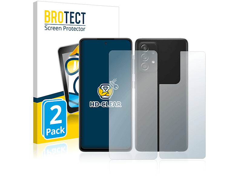 2x Schutzfolie(für 5G) A52s BROTECT klare Galaxy Samsung