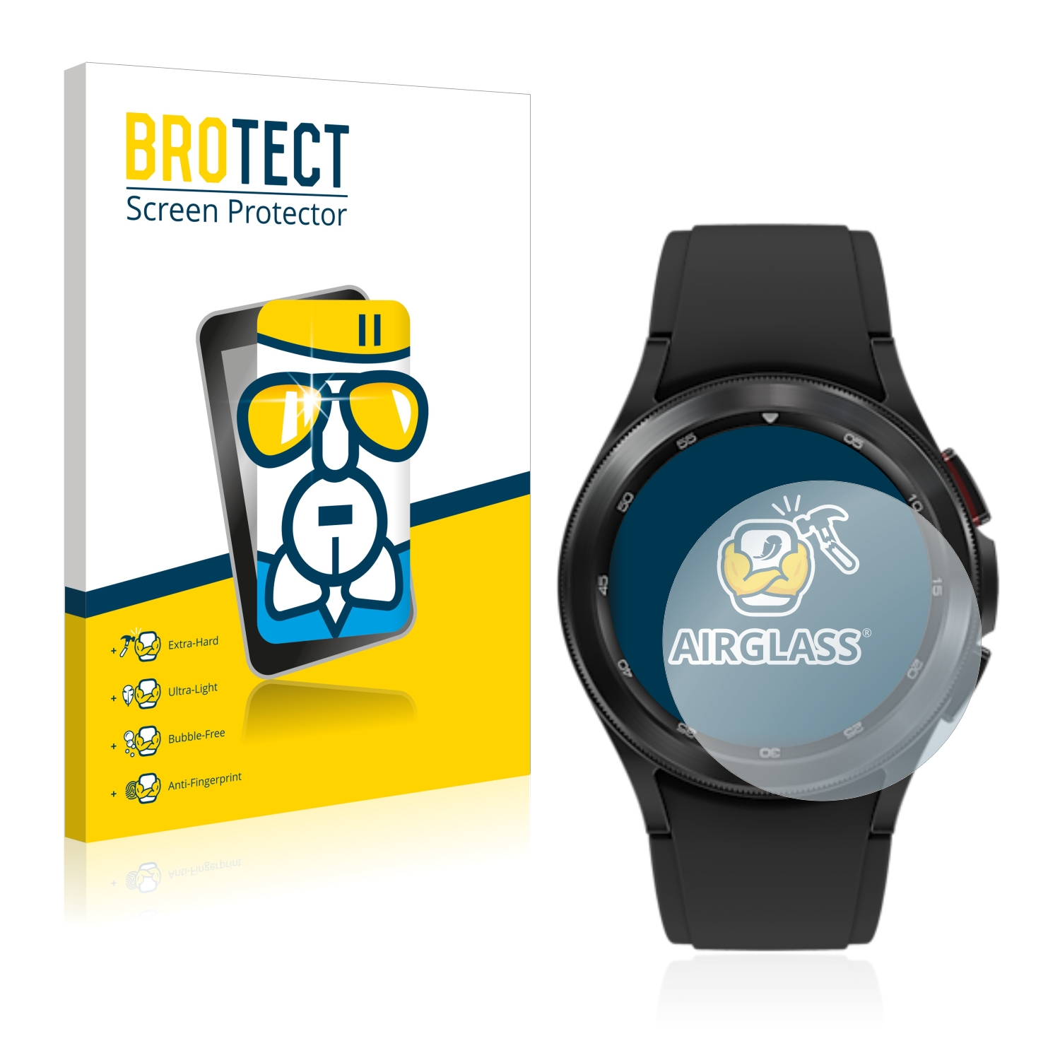 BROTECT Airglass klare Schutzfolie(für Galaxy (42mm)) Classic 4 Watch Samsung