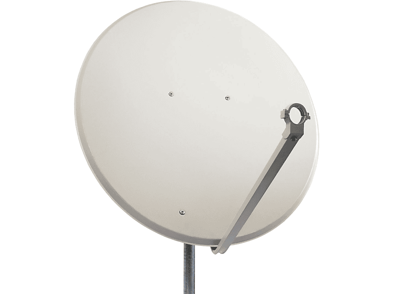 PREMIUMX 100cm Satellitenschüssel SAT Spiegel Satellitenantenne Satellitenschüssel Stahl PXS100 Hellgrau