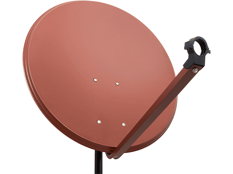 PREMIUMX PXA100 Satellitenschüssel SAT Aluminium Spiegel Satellitenschüssel Ziegelrot 100cm Satellitenantenne