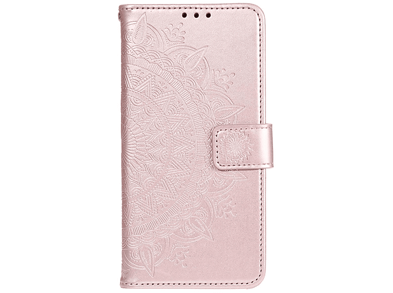 COVERKINGZ Klapphülle mit Mandala G11, Bookcover, Nokia, Muster, G21 / Rosegold