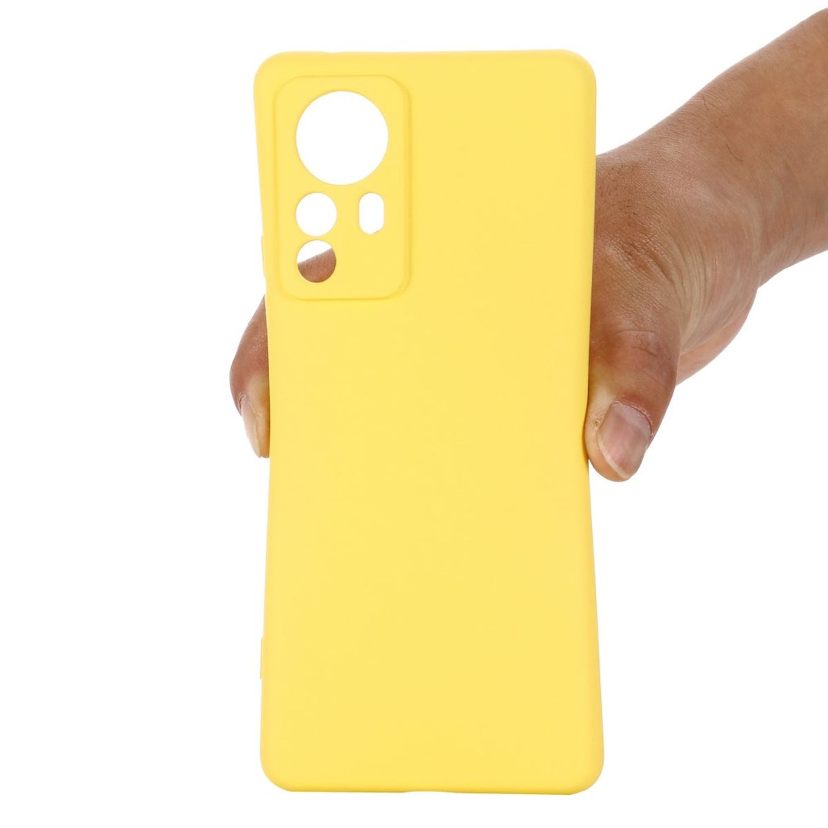 COVERKINGZ Backcover, Gelb Handycase Xiaomi, Pro, Silikon, aus 12
