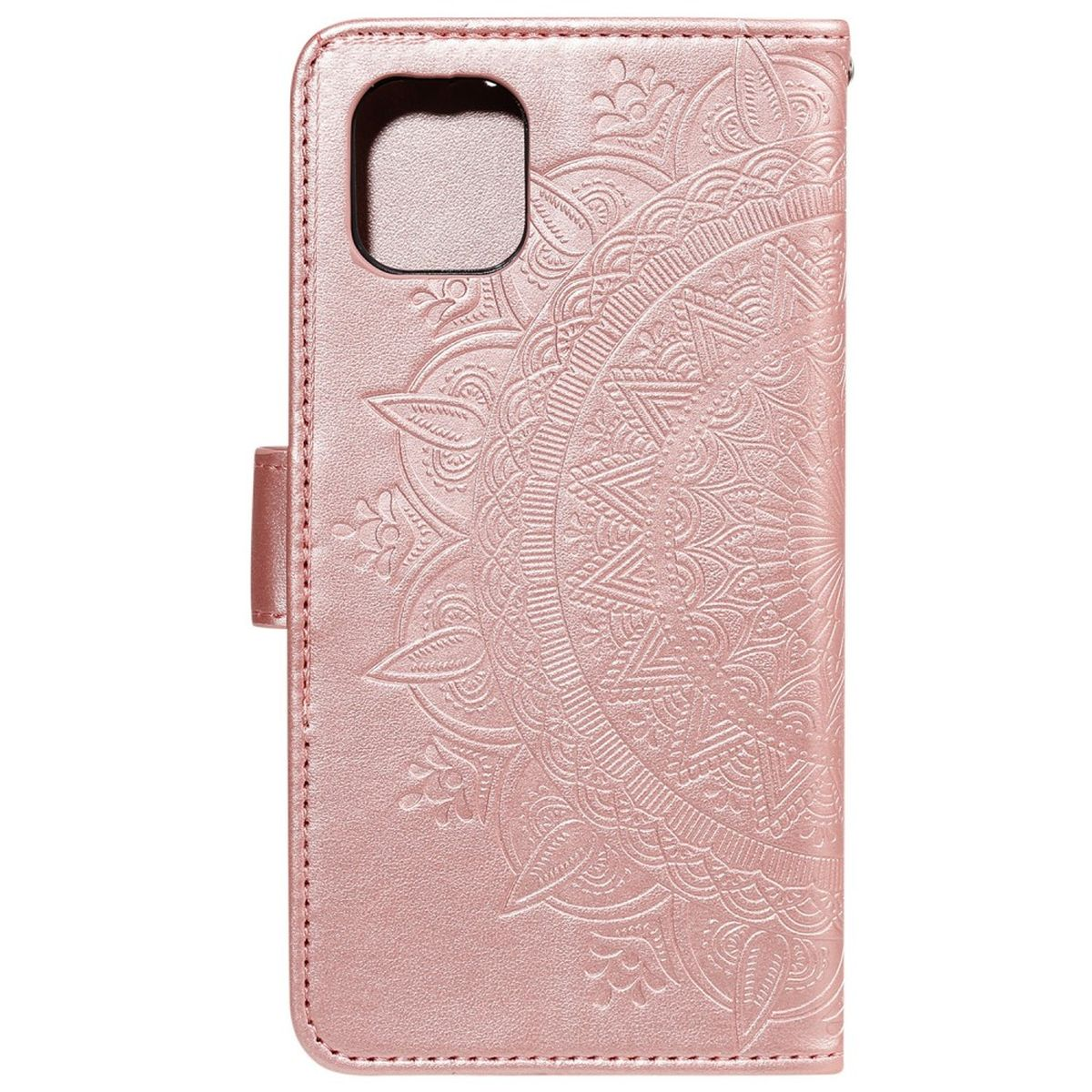 Muster, Rosegold COVERKINGZ A03, Samsung, Klapphülle Bookcover, mit Mandala Galaxy